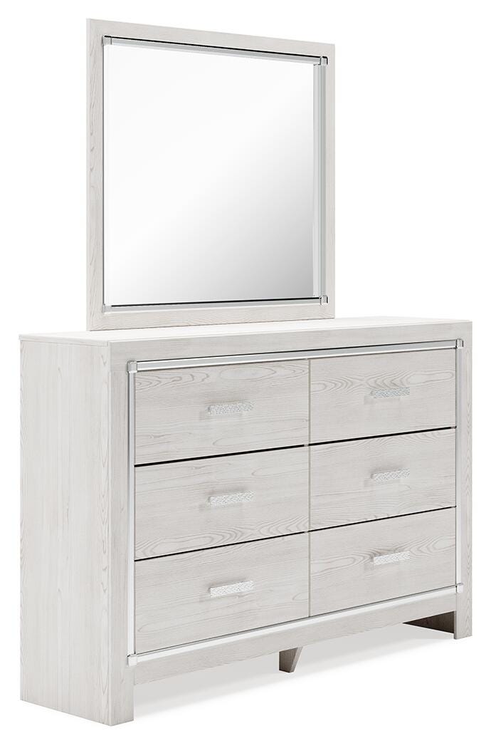 Altyra Twin Panel Bed, Dresser, Mirror and Nightstand