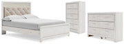 Altyra Queen Panel Bed, Dresser and Chest