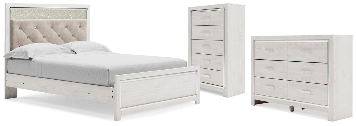 Altyra Queen Panel Bed, Dresser and Chest