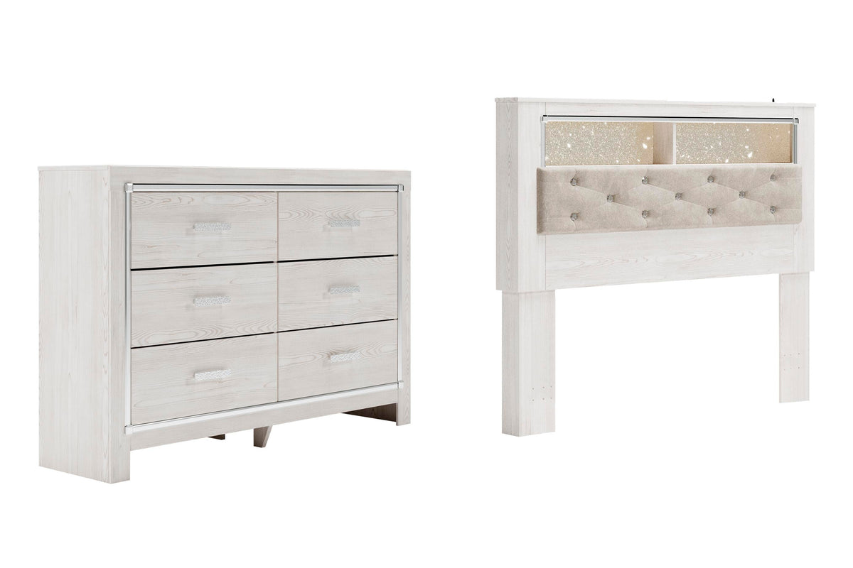 B2640 Bookcase Headboard Set - Queen, Dresser