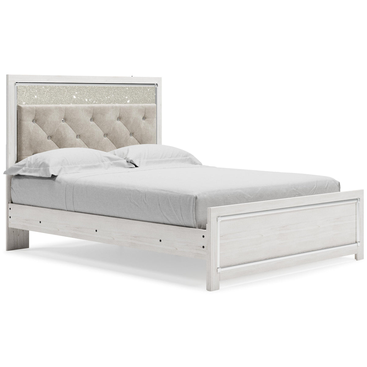 Altyra Panel Bed Set - Queen, Mirrored Dresser