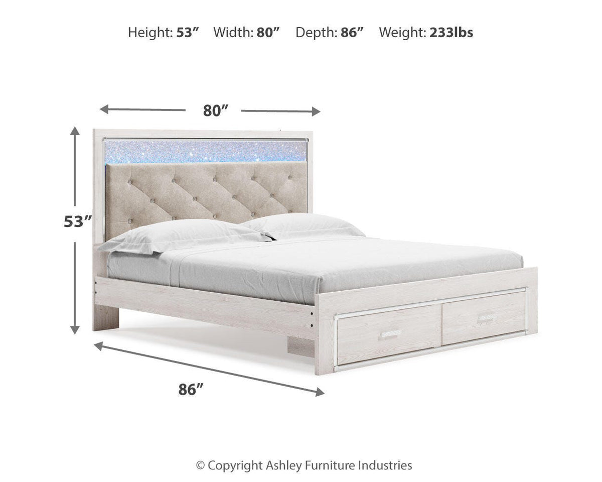 Altyra King Storage Bed, Chest and 2 Nightstands