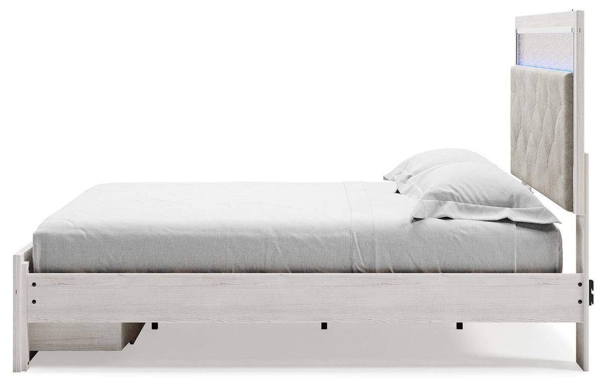 Altyra King Platform Storage Bed, Dresser, Mirror, Chest and 2 Nightstands
