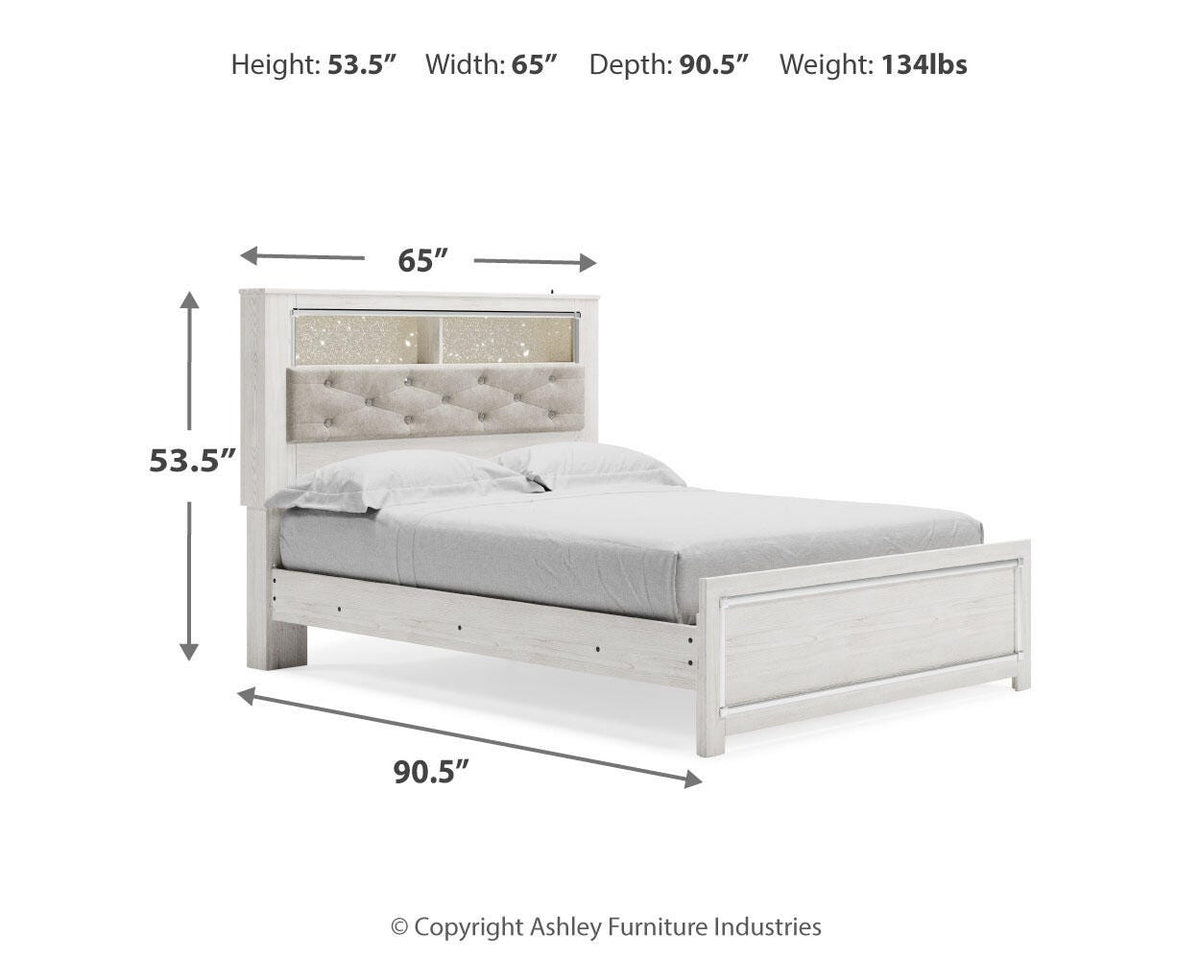 Altyra Queen Bookcase Bed, Dresser, Chest and Nightstand