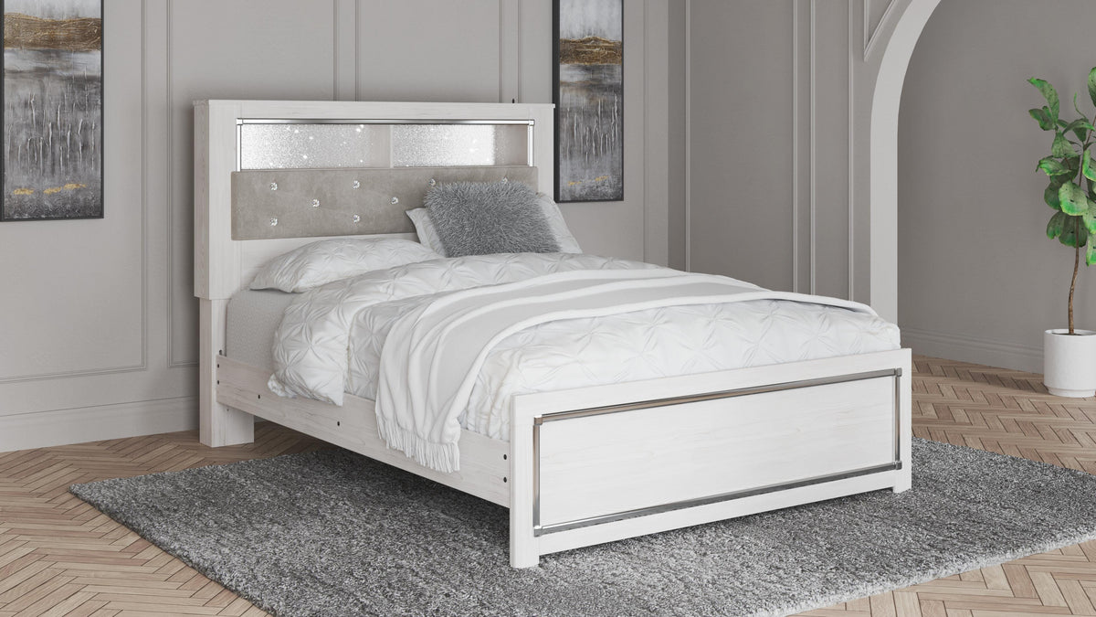 Altyra Panel Bookcase Bed - Queen