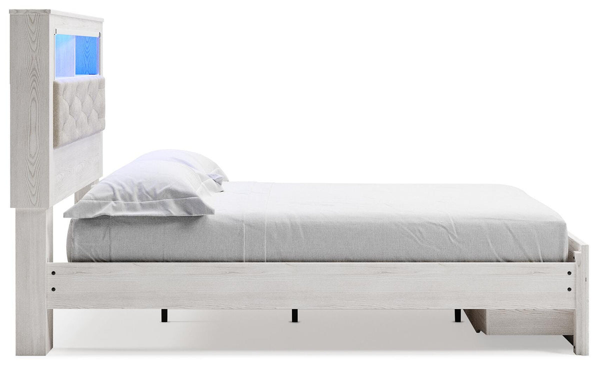 Altyra Queen Panel Storage Bed, Dresser, Mirror and 2 Nightstands