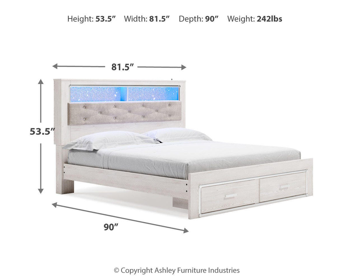 Altyra Queen Panel Bookcase Bed