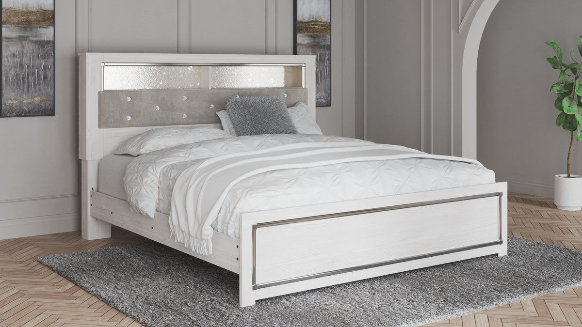 Altyra Queen Panel Bookcase Bed