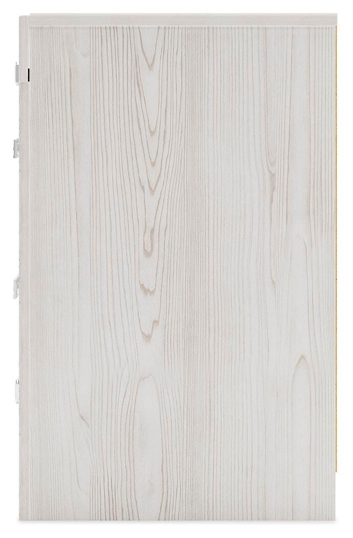 Altyra Full Upholstered Panel Bed, Dresser and Nightstand