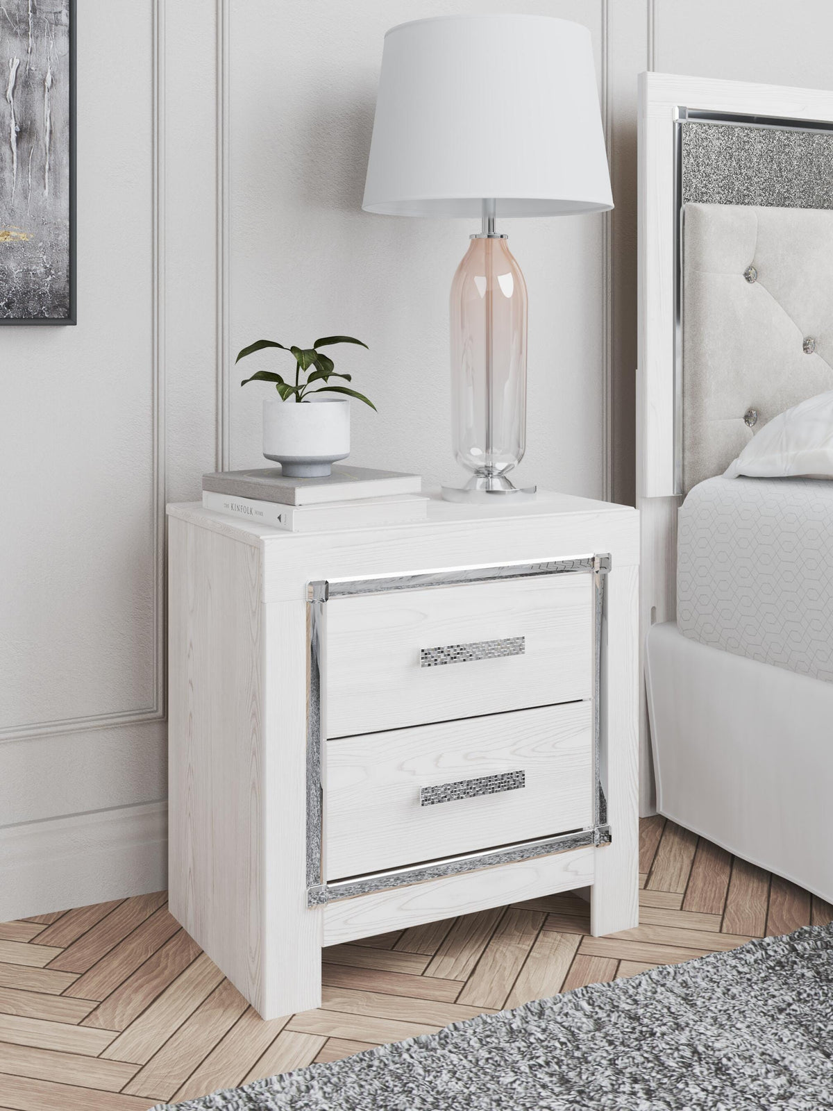 Altyra Twin Panel Bed, Dresser, Mirror and Nightstand