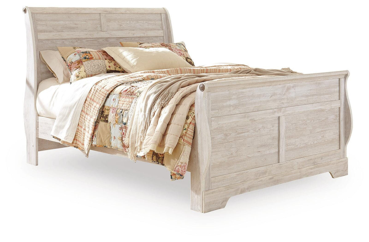 Willowton Queen Sleigh Bed with Dresser