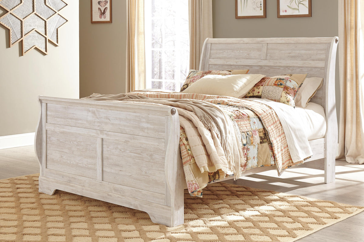 Willowton Queen Sleigh Bed