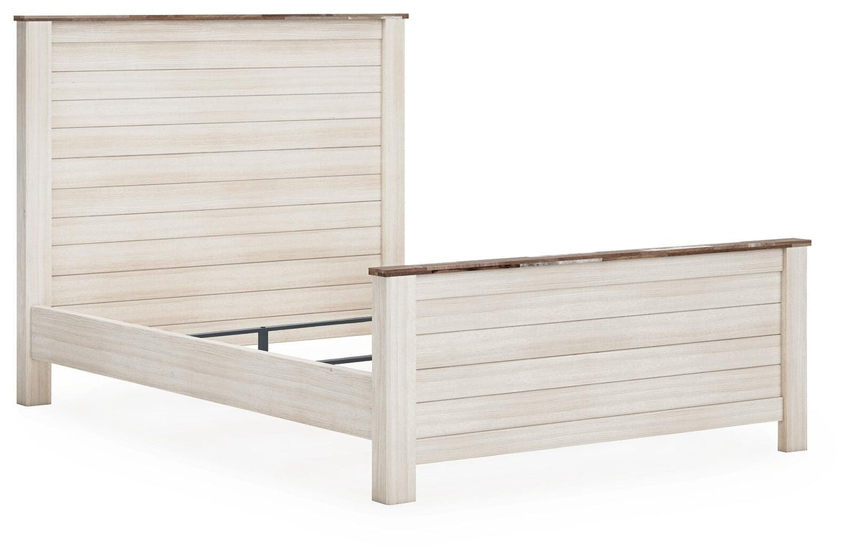 Willowton Queen Panel Bed, Dresser, Mirror and 2 Nightstands