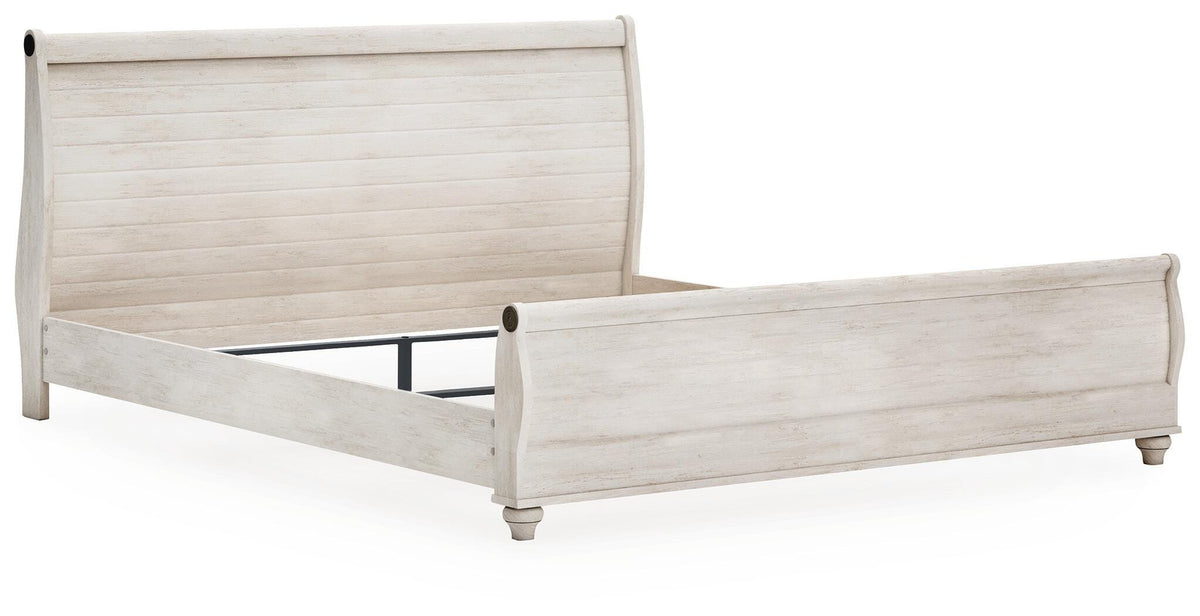 Willowton Queen Sleigh Bed and Dresser