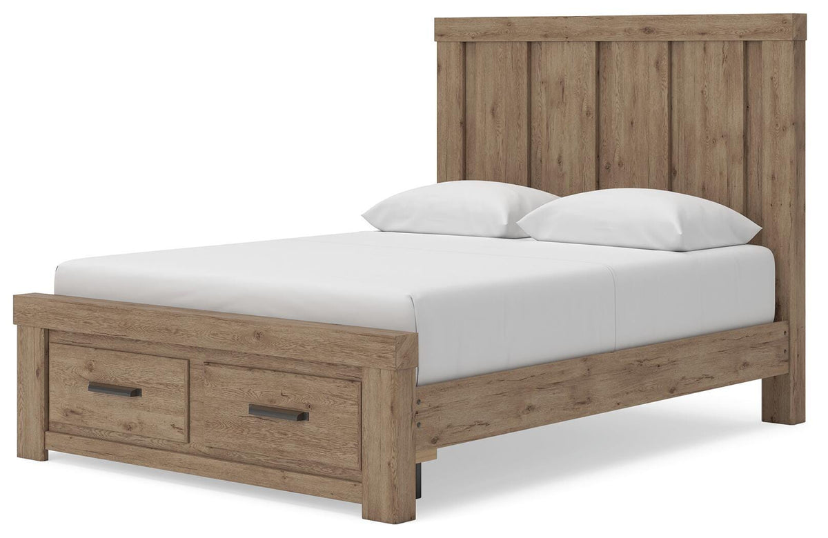 Oliandon Panel Storage Bed - Queen