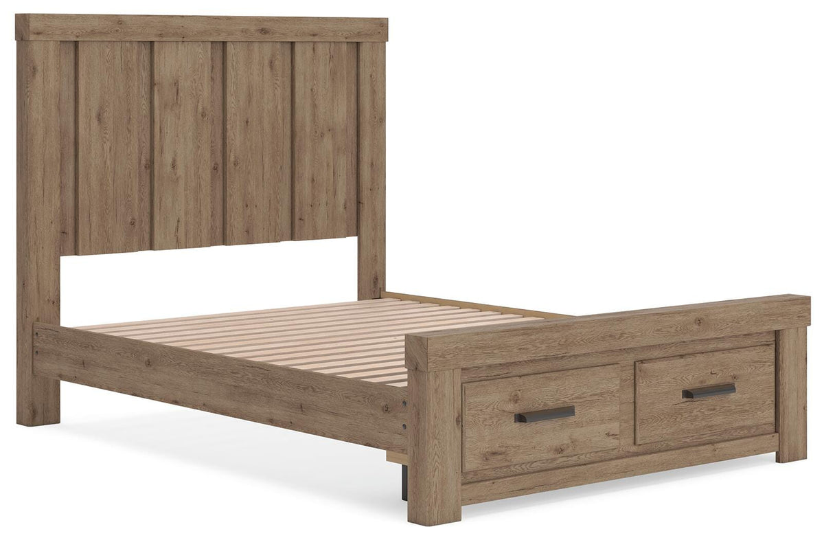 Oliandon Panel Storage Bed - Queen