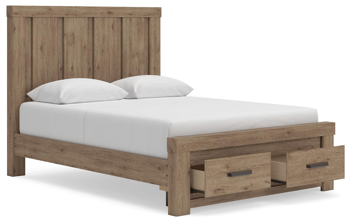 Oliandon Panel Storage Bed - Queen