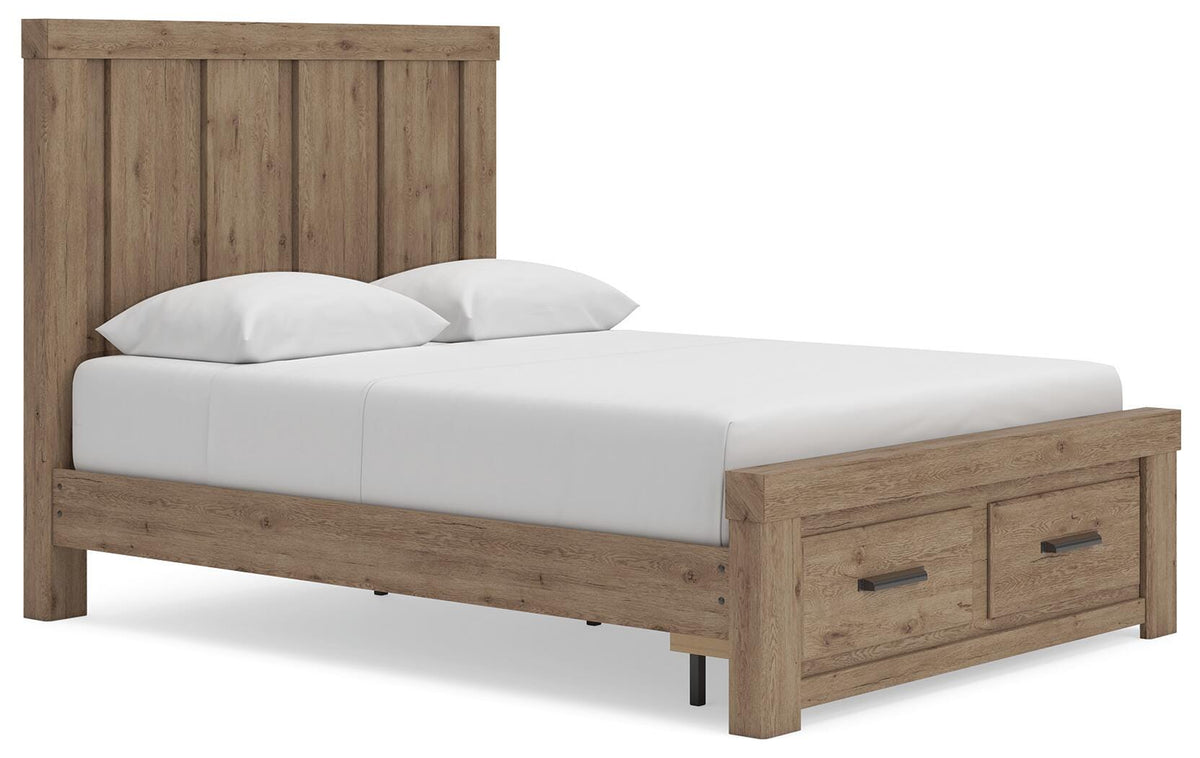 Oliandon Panel Storage Bed - Queen