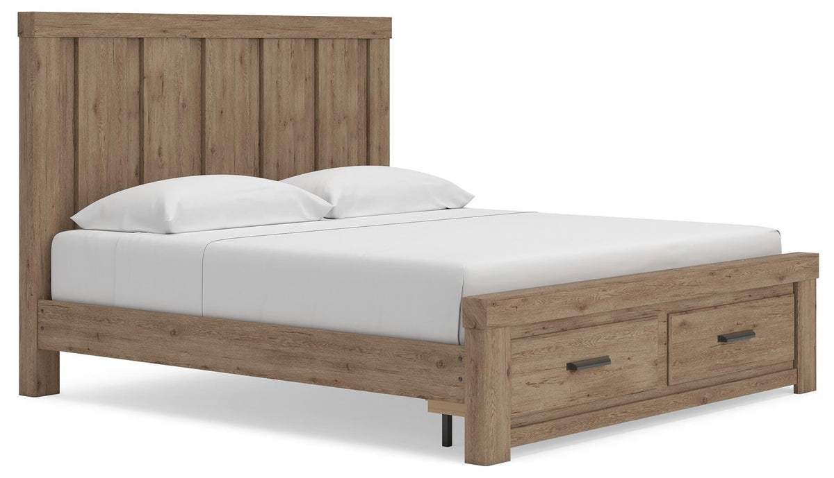 Oliandon Panel Storage Bed - King