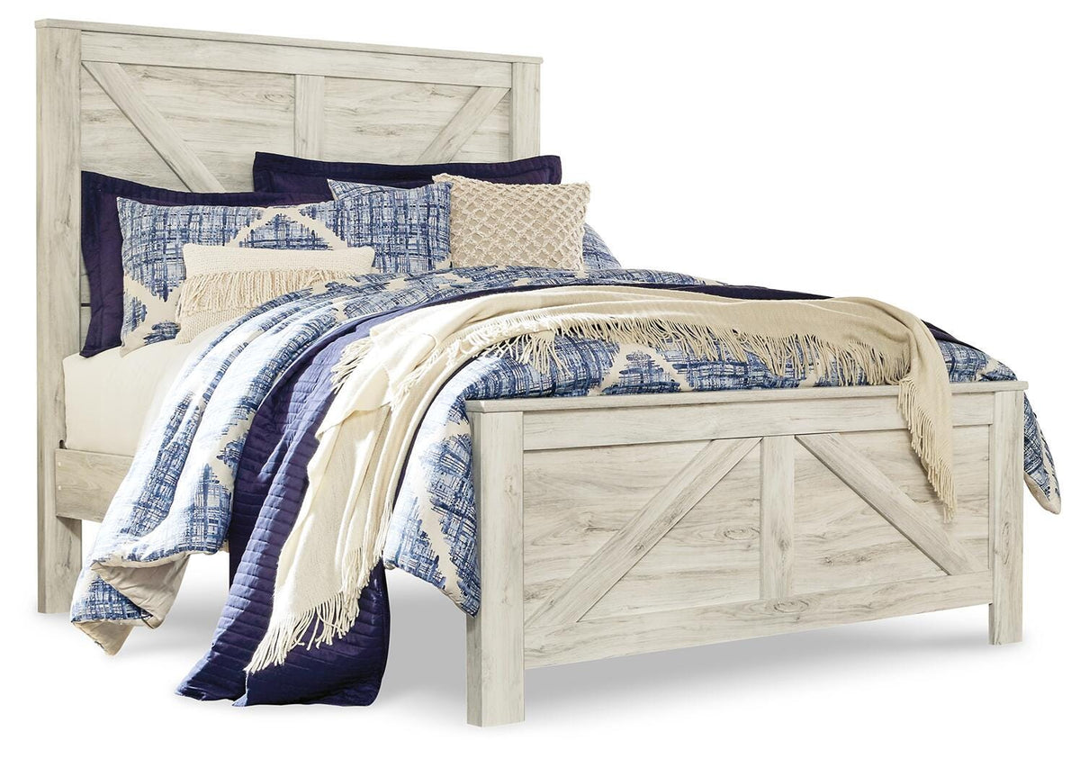 Bellaby Crossbuck Panel Bed Set - Queen, 2 Nightstands