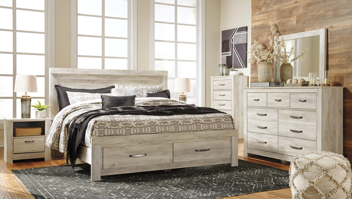 Bellaby Platform Bed with 2 Storage Drawers - King