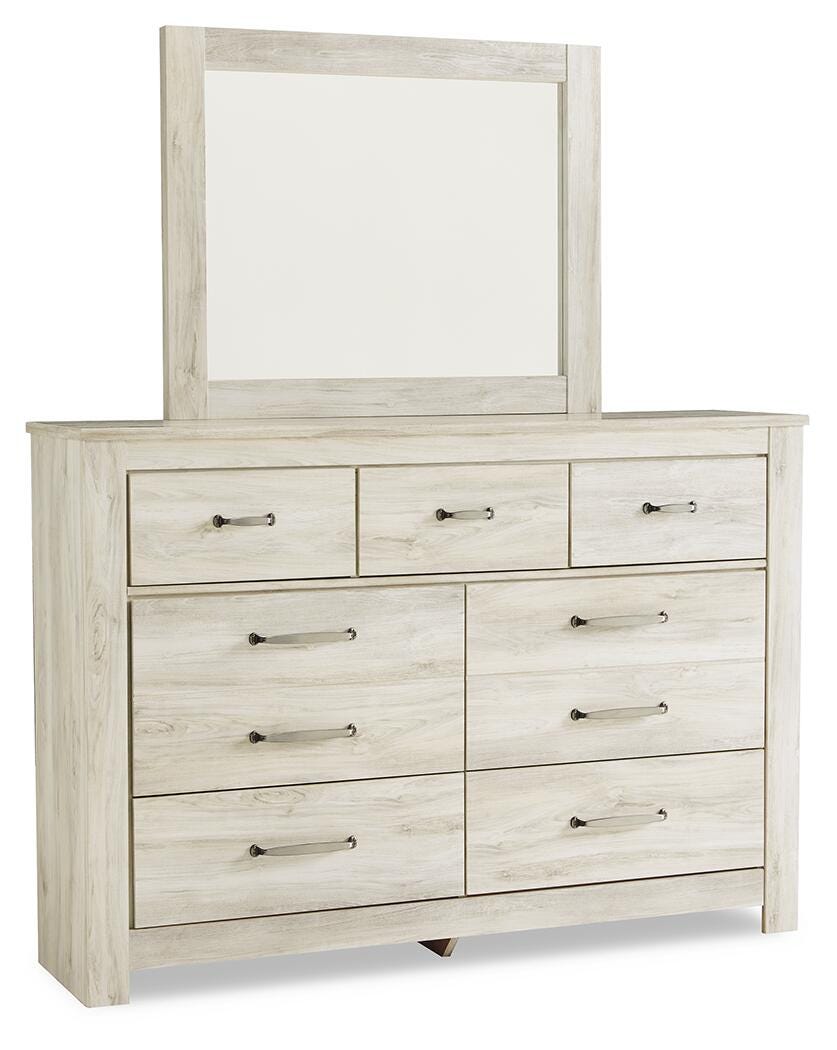 Bellaby Queen Panel Headboard, Dresser, Mirror, Chest and 2 Nightstands