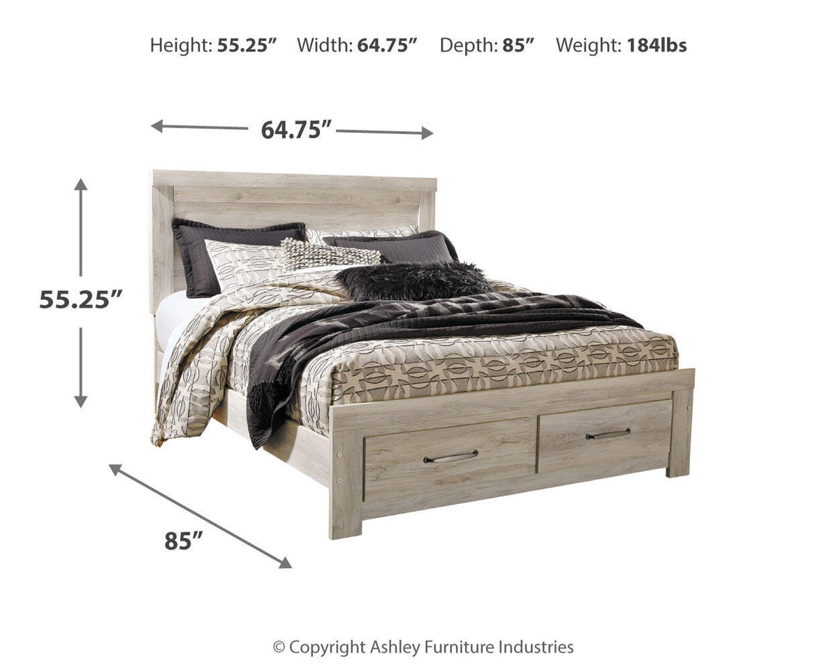 Bellaby Platform Bed with 2 Storage Drawers - Queen