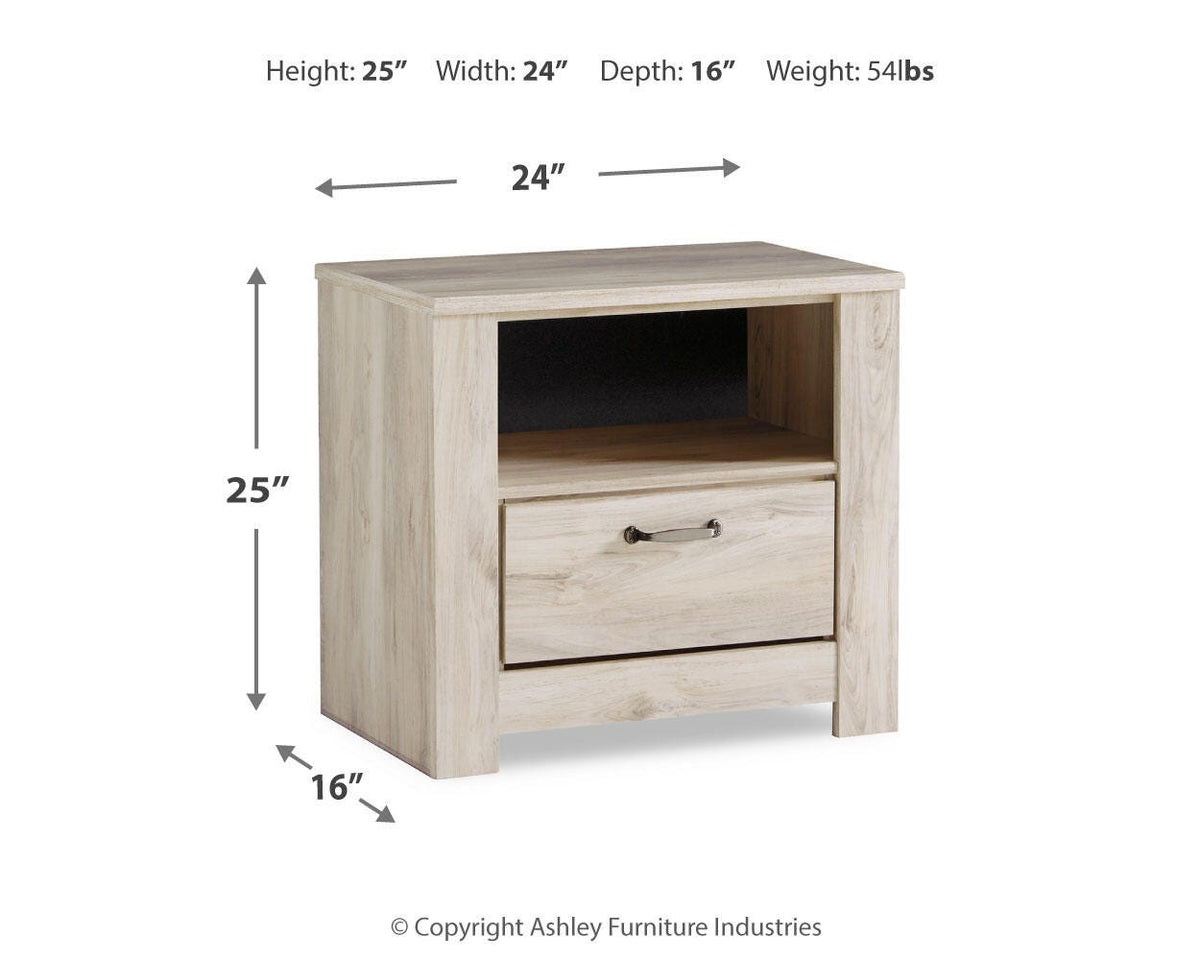 Bellaby King Panel Bed and 2 Nightstands