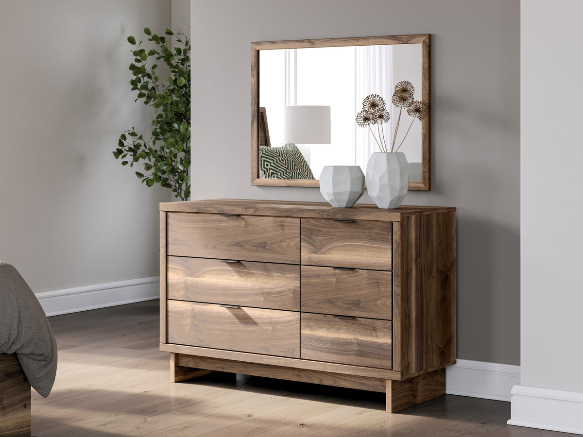 Chirason Full Panel Storage Bed, Dresser and Mirror