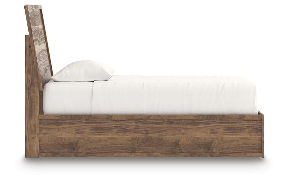 Chirason Twin Panel Platform Bed, Dresser and Mirror