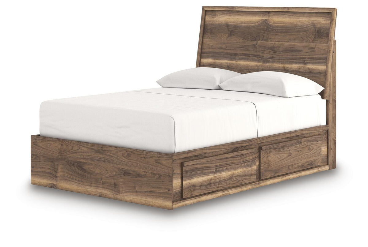 Chirason Full Panel Storage Bed, Dresser and Mirror