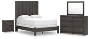Fraluna Queen Panel Bed, Dresser, Mirror, and Nightstand