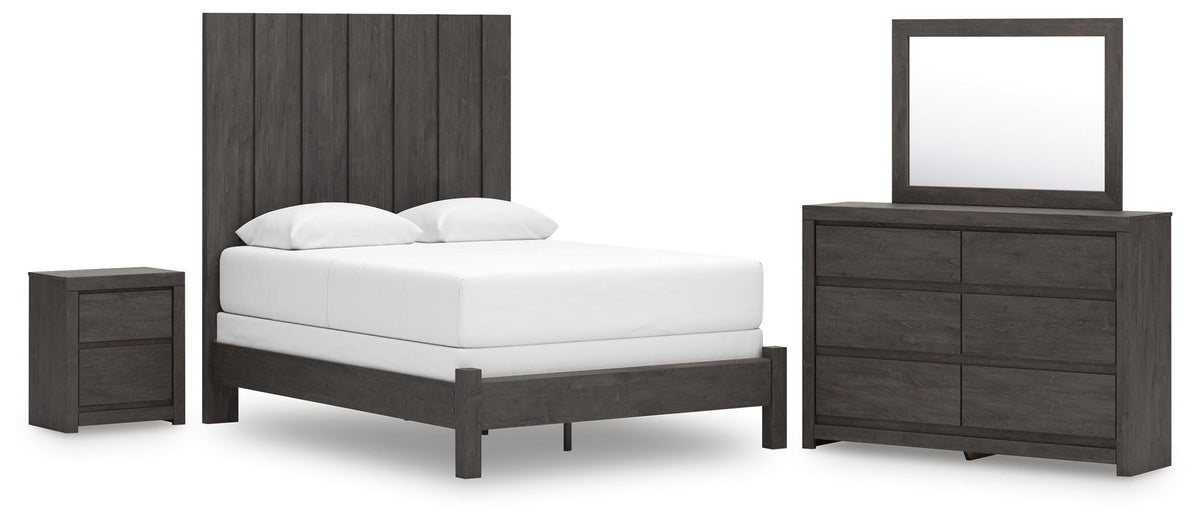 Fraluna Queen Panel Bed, Dresser, Mirror, and Nightstand