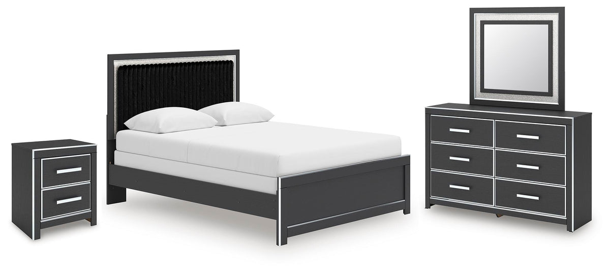 Zuraleus Queen Panel Bed, Dresser, Mirror and Nightstand