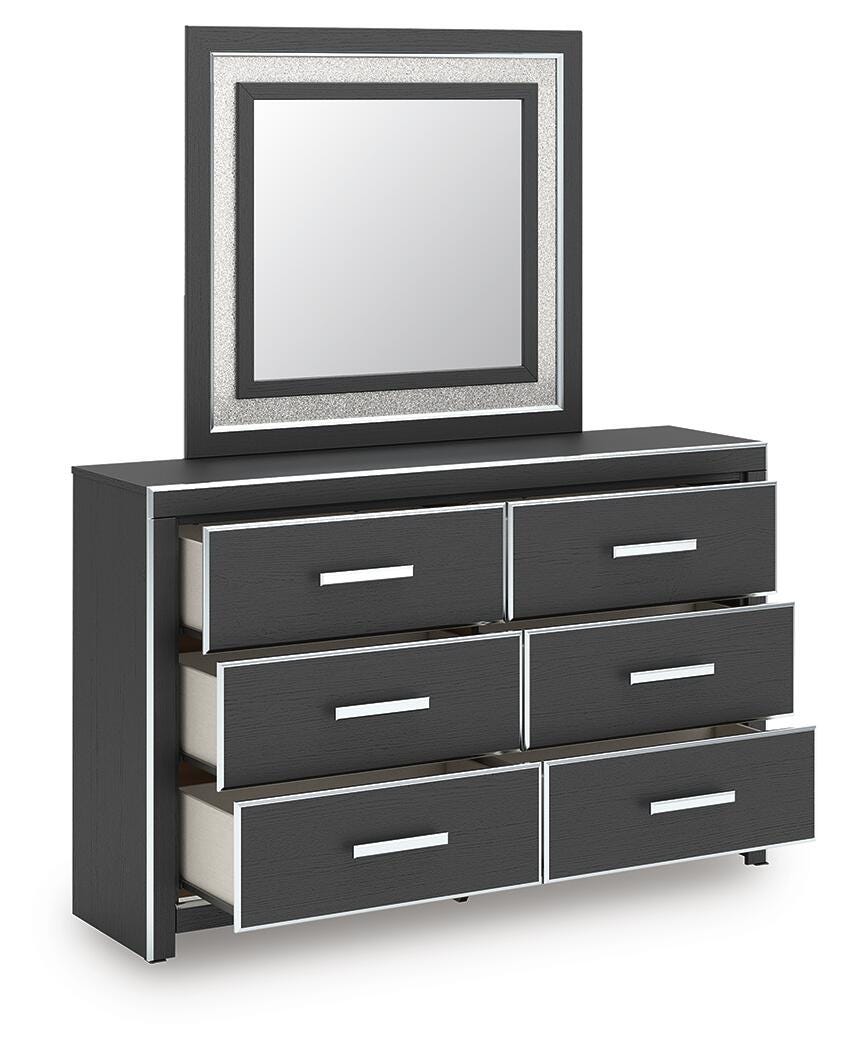 Zuraleus Queen Upholstered Bed, Dresser and Mirror