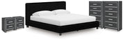 Zuraleus King Upholstered Bed, 2 Chests and 2 Nightstands