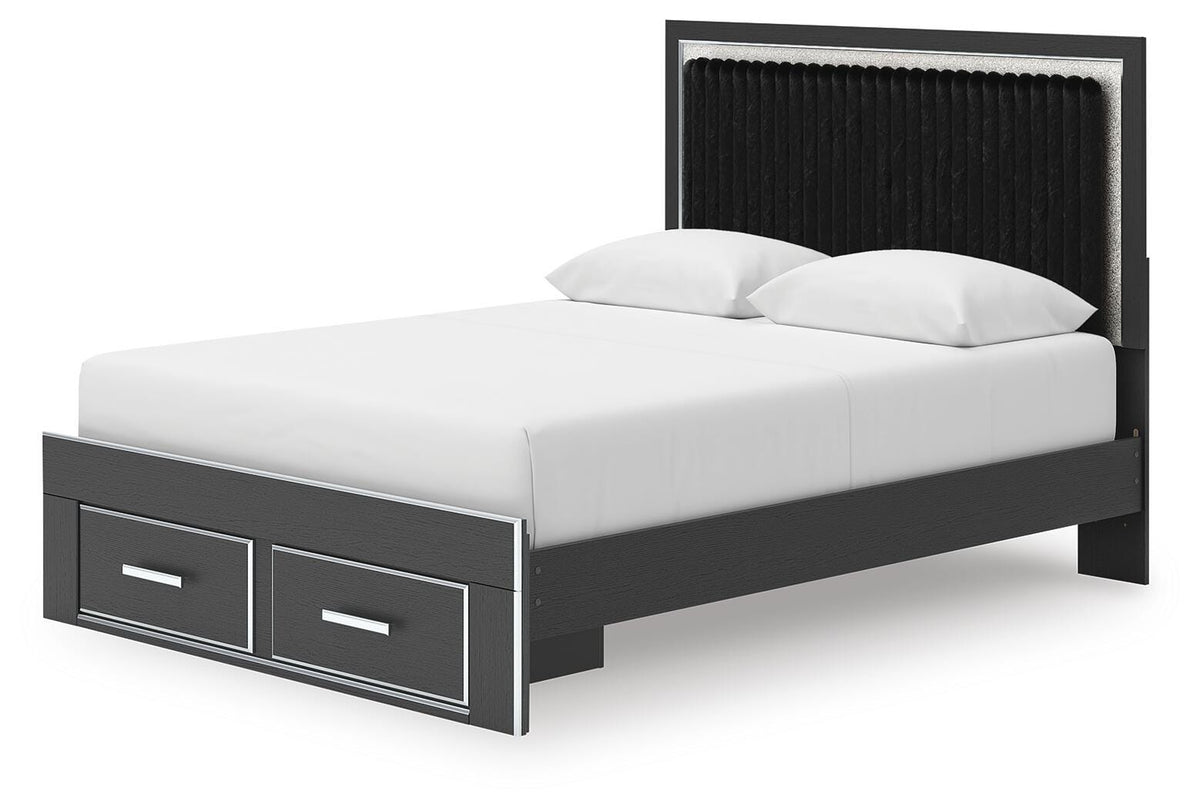Zuraleus Upholstered Panel Platform Storage Bed