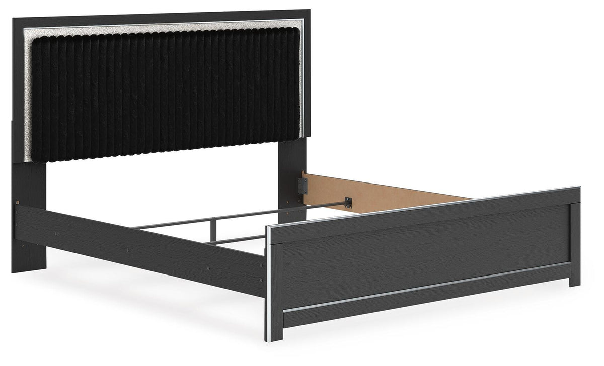 Zuraleus King Upholstered Panel Bed
