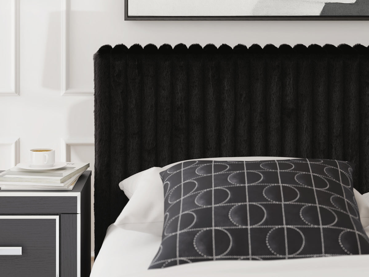 Zuraleus Queen Upholstered Bed, Dresser, Mirror and Nightstand