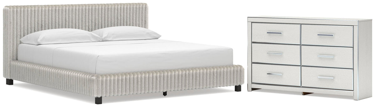 Zuraleus Upholstered Bed Set - California King, Dresser