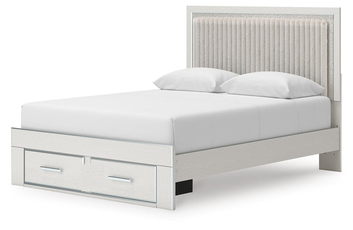 Zuraleus Upholstered Panel Platform Storage Bed