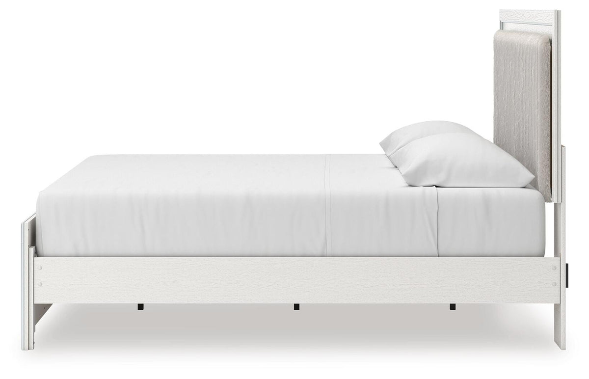 Zuraleus King Upholstered Panel Platform Bed