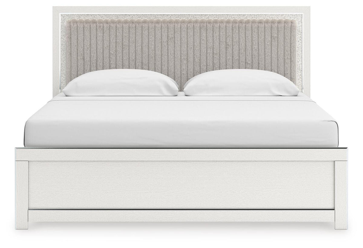 Zuraleus King Upholstered Panel Bed