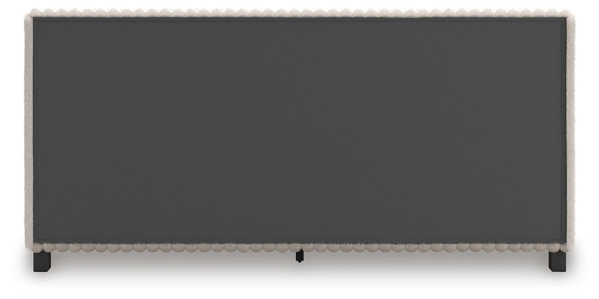 Zuraleus Upholstered Bed Set - California King, Chest and Nightstand
