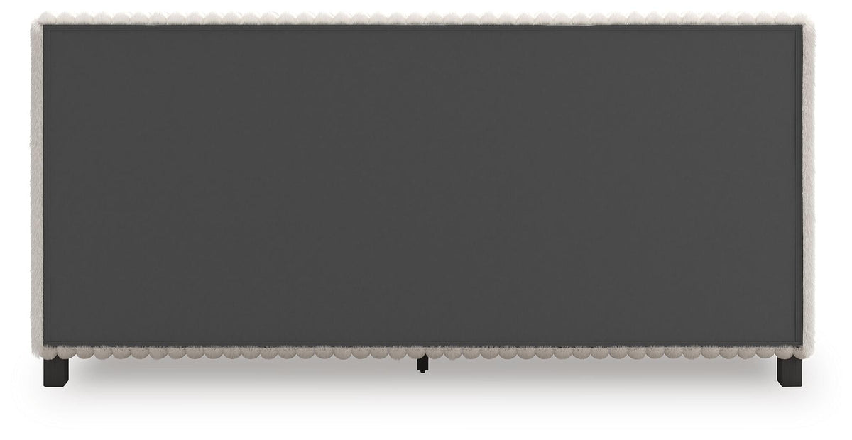 Zuraleus Upholstered Bed Set - King, Chest and Nightstand