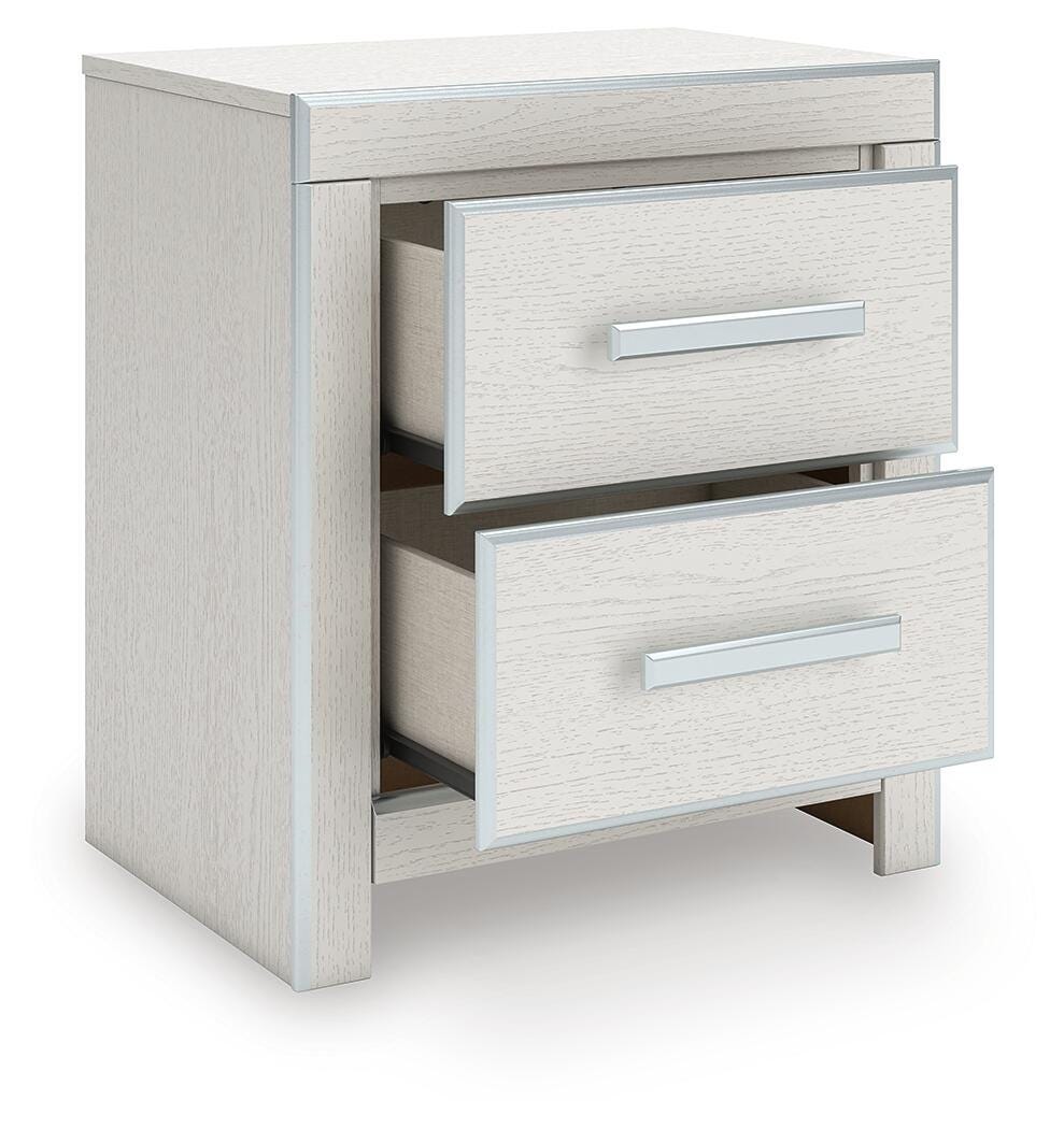Zuraleus King Upholstered Panel Bed, Dresser, Mirror and Nightstand