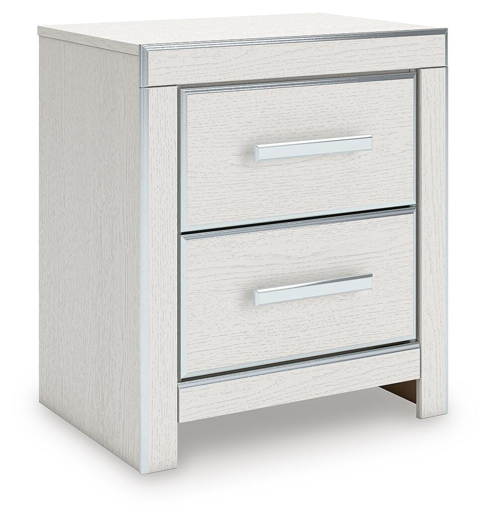 Zuraleus Queen Upholstered Panel Bed, Dresser, Mirror and Nightstand