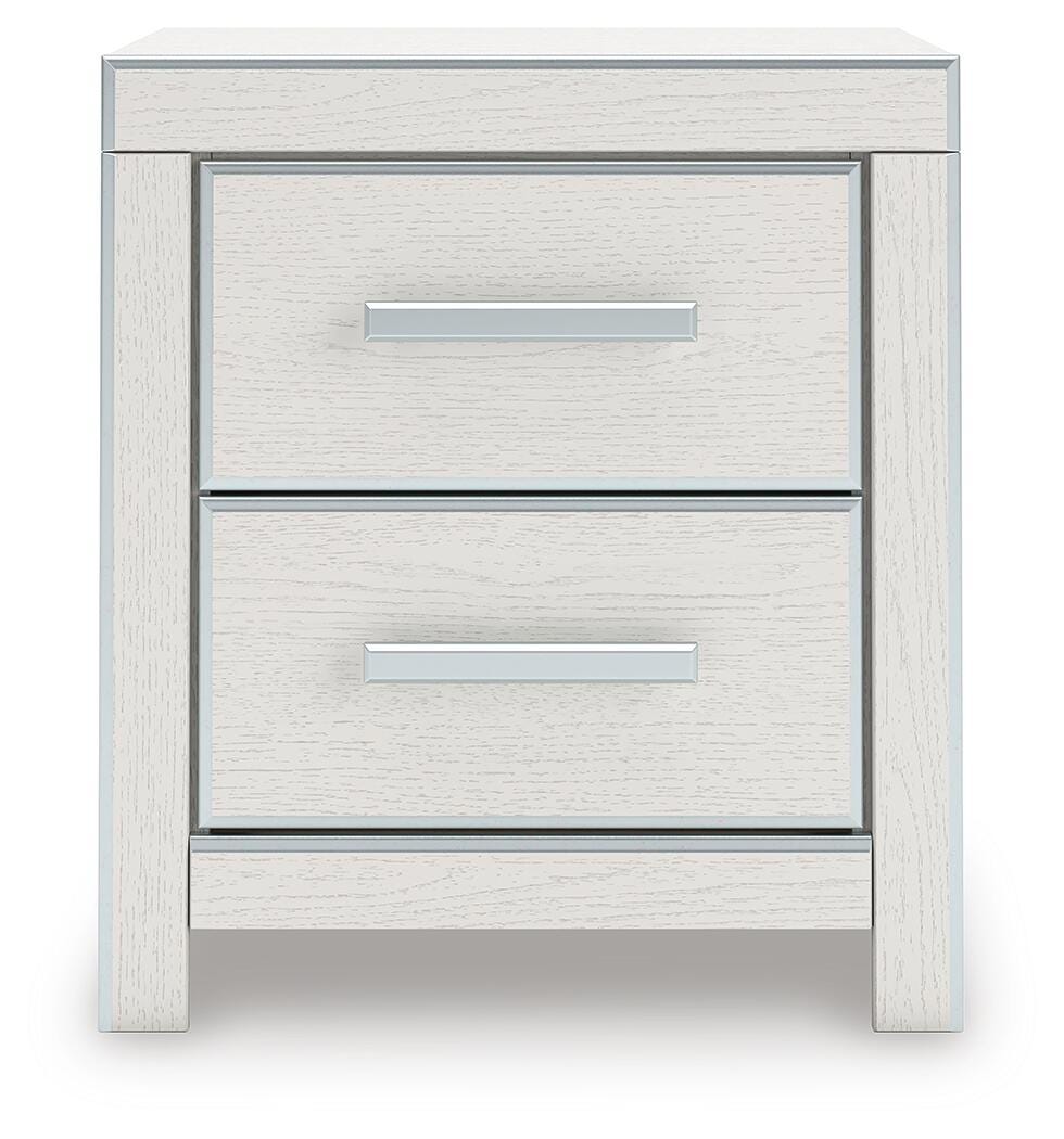 Zuraleus King Upholstered Panel Bed, Dresser, Mirror and Nightstand
