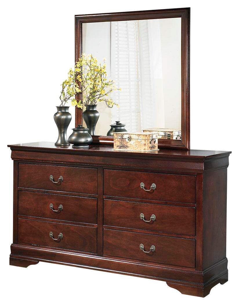 Alisdair Twin Sleigh Bed, 2 Dressers, Mirror and Nightstand