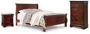 Alisdair Queen Sleigh Bed, Chest and Nightstand